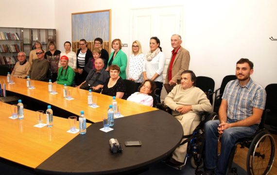 Reception for members of the Association of persons with physical disabilities from Pula