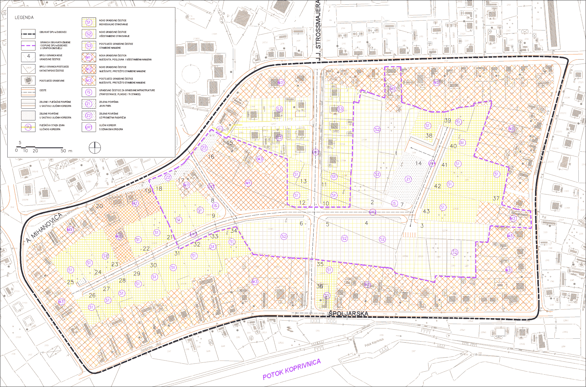 karta grada koprivnica Prostorni planovi – Grad Koprivnica karta grada koprivnica