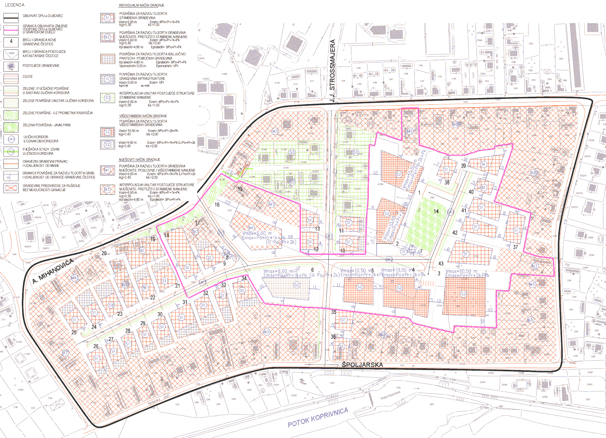 karta grada koprivnica Prostorni planovi – Grad Koprivnica karta grada koprivnica