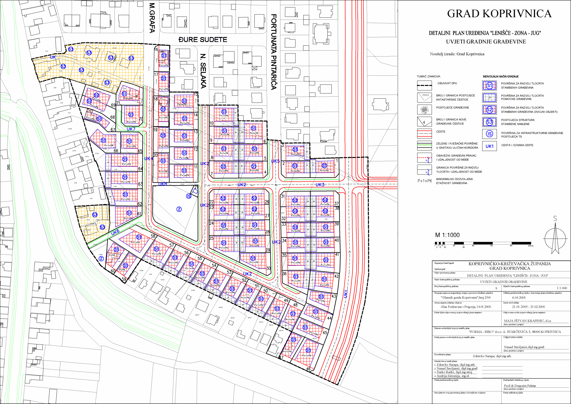 koprivnica karta grada Prostorni planovi – Grad Koprivnica koprivnica karta grada