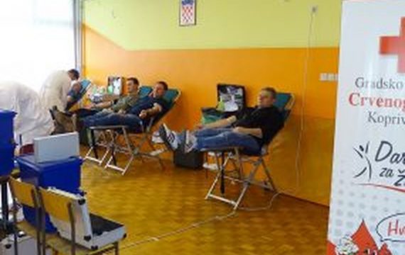 Koprivnički Crveni križ drugi, a županijski prvi u Hrvatskoj po broju doza krvi u 2018. godini