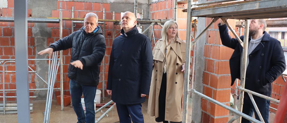 Obilazak radova na rekonstrukciji zgrade Esterova 19 – budućeg Interpretacijskog centra fra Fortunata Pintarića