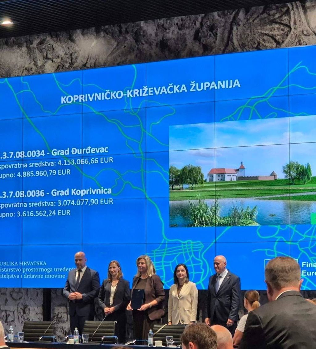 Gradu Koprivnici uručena Odluka o financiranju projekta razvoja zelene infrastrukture